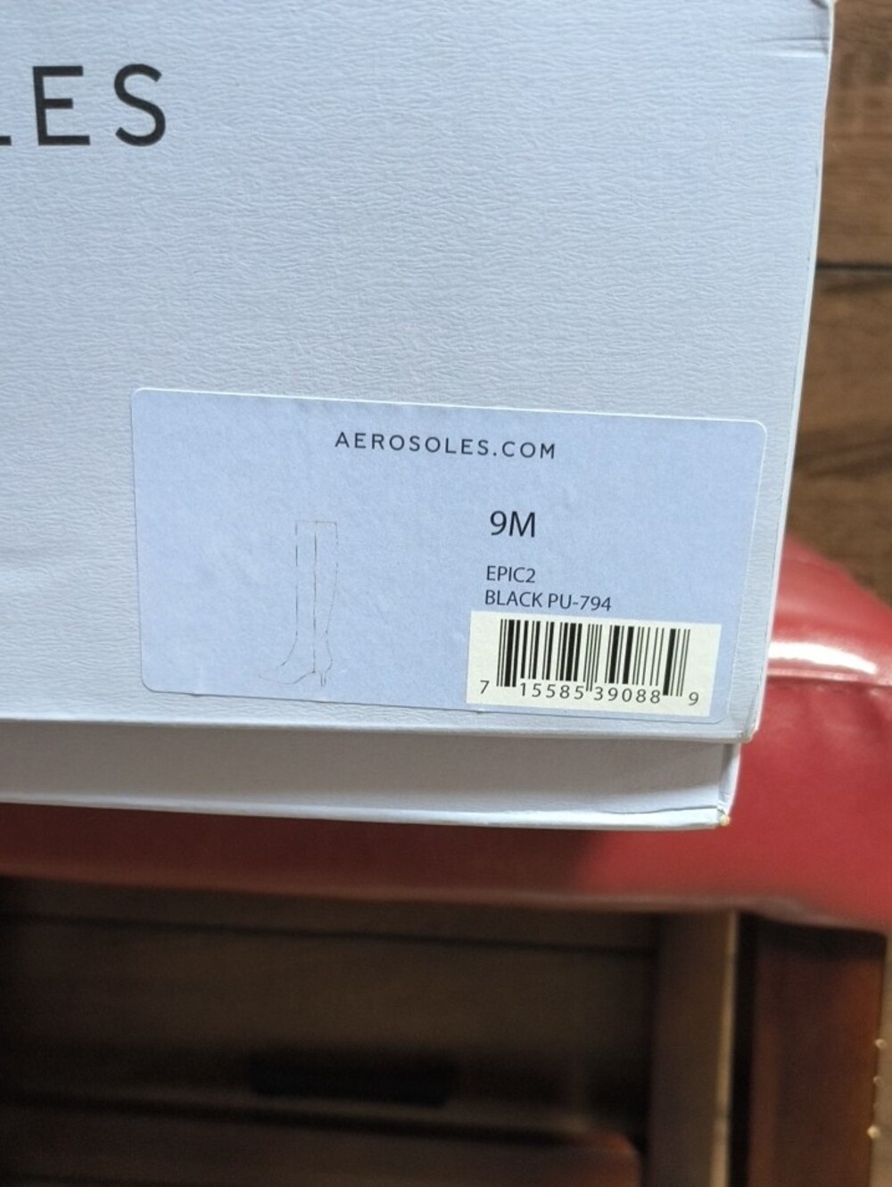 Aeropostale Black Knee-High Pointed-Toe Heel Boots - Picture 6 of 8